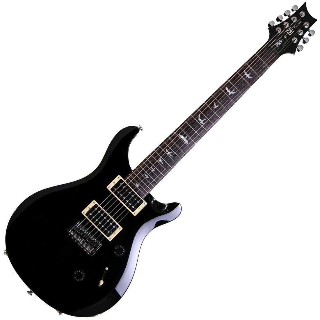 🎸 PRS SE Custom 24 – Gloss Black (Bird Inlays)